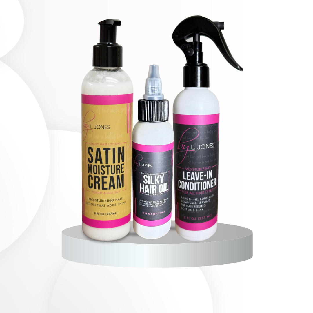 Length Retention Bundle (Satin Moisture Cream, Leave-In Conditioner, S