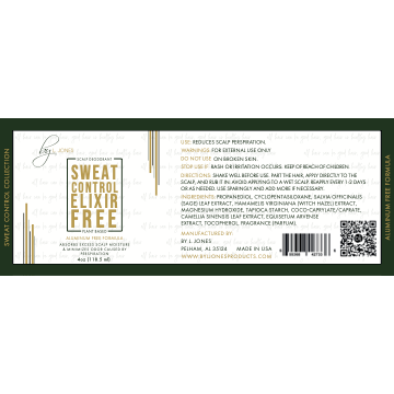 Aluminum Free Sweat Control Elixir