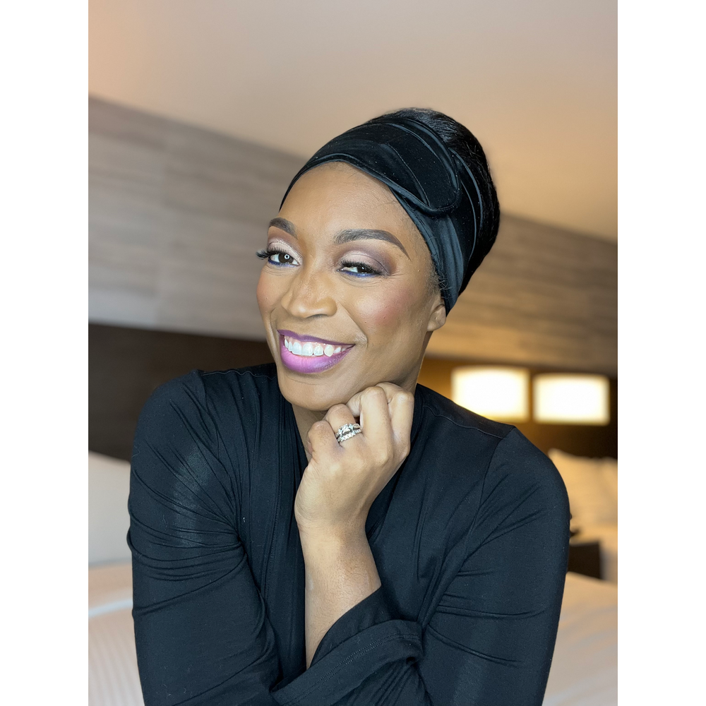 Satin Wrap Cap (black)